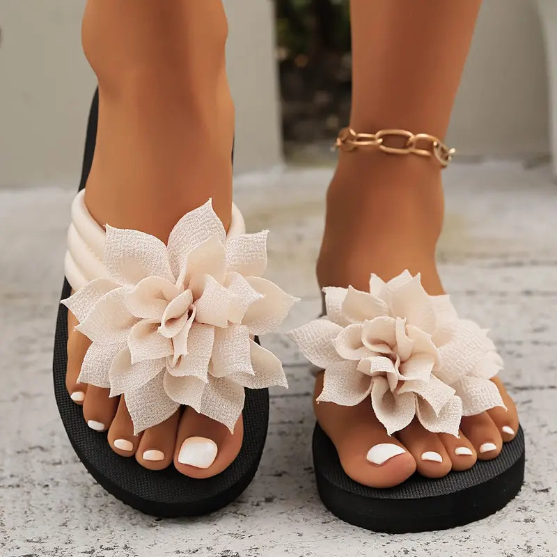 Women'S Floral Embellished Flip-Flops