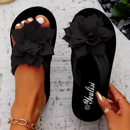 Women'S Floral Embellished Flip-Flops