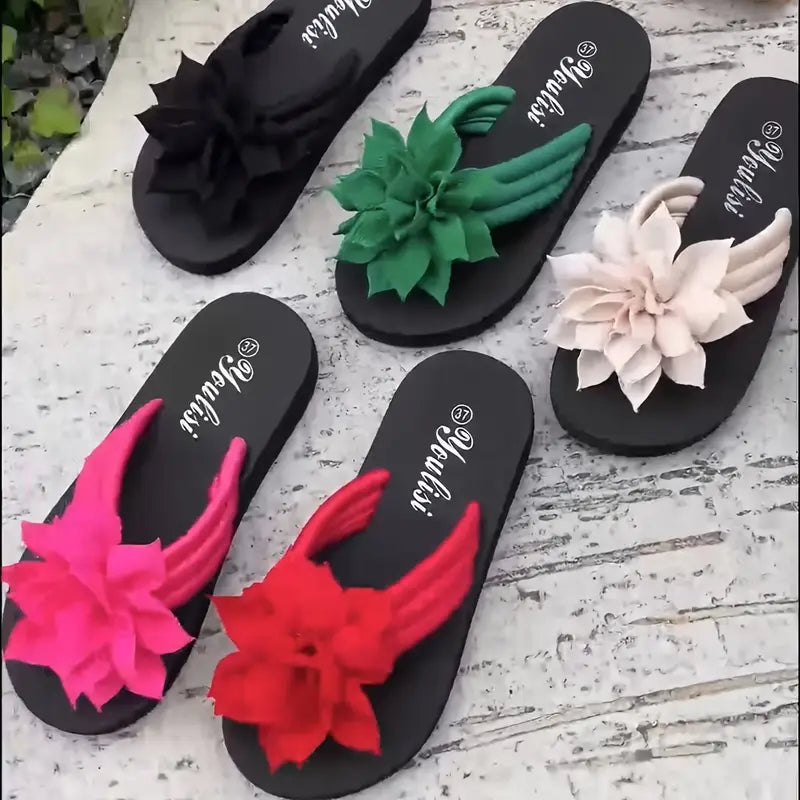 Women'S Floral Embellished Flip-Flops