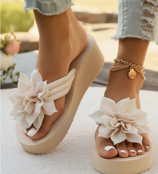 Women'S Floral Embellished Flip-Flops